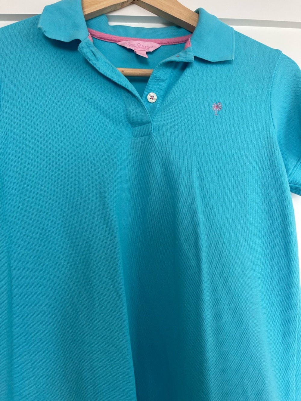 Lilly Pulitzer Teal Short-Sleeve Polo XS - Picture 3 of 4